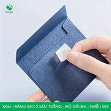  BK6x - Băng keo 2 mặt trắng - Độ dài 8m - Nhiều size 