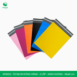  MT4XD2 - 28x42 cm - Túi nilon đóng hàng - 2 lớp - Xanh dương 