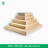  MD3 - 30x20x2.5 cm - Thùng hộp carton - Hộp dẹt trơn đóng hàng 