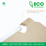  MBM2 - 25x17x6 cm - Hộp carton thay đổi chiều cao 