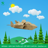  MFK06H - Máy bay phản lực lắp ráp bằng carton - 24x23x6 cm 