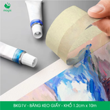  BKG1V - Băng keo giấy khổ 1.2cm x 10m 