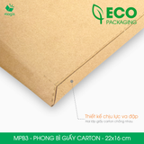  MPB3 – 22x16 cm – Phong bì giấy carton màu nâu 