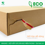  MNGK03 - 23x16x6cm - HỘP NẮP GÀI HÔNG KEO NIÊM PHONG 
