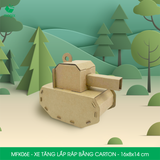  MFK06E - Xe tăng lắp ráp bằng carton - 16x8x14 cm 