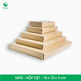 MD0 - 18x10x3 cm - Thùng hộp carton - Hộp dẹt trơn đóng hàng 
