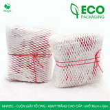  MHP2TC - 30cm x 50m - Cuộn giấy tổ ong - Kraft trắng Cao Cấp 