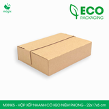  MXNK5 - Hộp xếp nhanh có keo niêm phong - 22x17x5 cm 