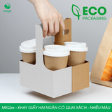  MKQ - KHAY GIẤY HAI NGĂN CÓ QUAI XÁCH NHIỀU MÀU 