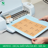  MDT01D - Decal giấy da bò A4 - 50 tờ/ xấp 