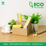  MS04 - HỘP ĐỰNG BÚT ĐA NĂNG 4 NGĂN BẰNG GIẤY CARTON 