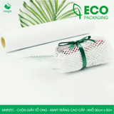  MHP2TC - 30cm x 50m - Cuộn giấy tổ ong - Kraft trắng Cao Cấp 