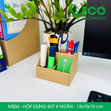  MS04 - HỘP ĐỰNG BÚT ĐA NĂNG 4 NGĂN BẰNG GIẤY CARTON 