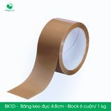  BK1D - 4.8cmx100yard - Băng keo Đục - Băng dính niêm phong đóng hàng 