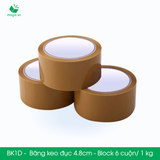  BK1D - 4.8cmx100yard - Băng keo Đục - Băng dính niêm phong đóng hàng 