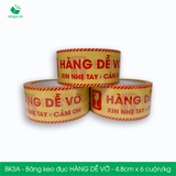  BK3A - 4.8cmx100yard - Băng keo HÀNG DỄ VỠ - Băng dính niêm phong đóng hàng 