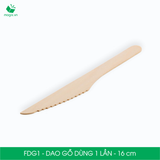  FDG1 - Dao gỗ dùng 1 lần - 16 cm 