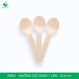  FMG1 - Muỗng gỗ dùng 1 lần - 10.5 cm 