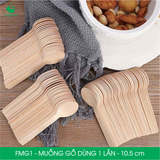  FMG1 - Muỗng gỗ dùng 1 lần - 10.5 cm 