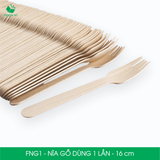  FNG1 - Nĩa gỗ dùng 1 lần - 16 cm 