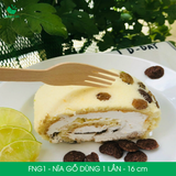  FNG1 - Nĩa gỗ dùng 1 lần - 16 cm 