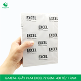  GA4E74 - Giấy in A4 Excel 72gsm - 400 tờ/1 ram 