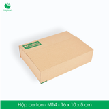  M14 - 16x10x5 cm - Thùng hộp carton xếp nhanh 