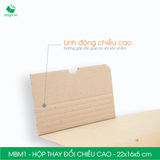  MBM1 - 22x16x5cm - HỘP CARTON THAY ĐỔI CHIỀU CAO 