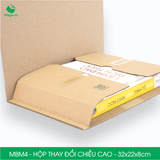  MBM4 - 32x22x8cm - HỘP CARTON THAY ĐỔI CHIỀU CAO 