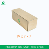  MC01 - 19x7x7 cm - Thùng hộp carton - Hộp cao trơn đóng hàng 