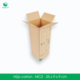  MC2 - 25x9x9 cm - Thùng hộp carton - Hộp cao 