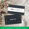  MCT03 - Card Thank you - Thiệp cảm ơn - C300 - Xanh trắng - 9x5.4 cm [50 cái/pack] 