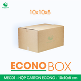  MEC01 - 10x10x8 cm - Hộp carton siêu tiết kiệm ECONO 