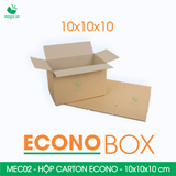  MEC02 - 10x10x10 cm - Hộp carton siêu tiết kiệm ECONO 