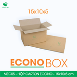  MEC05 - 15x10x5 cm - Hộp carton siêu tiết kiệm ECONO 