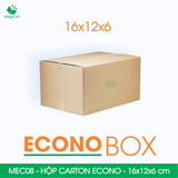  MEC08 - 16x12x6 cm - Hộp carton siêu tiết kiệm ECONO 