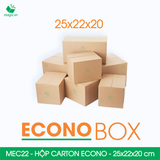  MEC22 - 25x22x20 cm - Hộp carton siêu tiết kiệm ECONO 