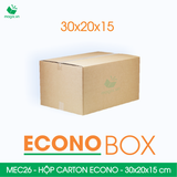  MEC26 - 30x20x15 cm - Hộp carton siêu tiết kiệm ECONO 