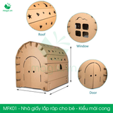  MFK01 - Nhà giấy carton lắp ráp cho bé 