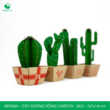  MFK04A - Cây xương rồng carton - Sao - 7x7x14 cm 