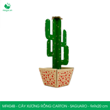  MFK04B - Cây xương rồng carton - Saguaro - 9x9x20 cm 