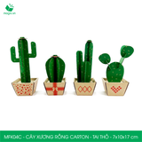  MFK04C - Cây xương rồng carton - Tai thỏ - 7x10x17 cm 