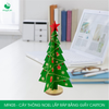  MFK05 - Cây thông Noel lắp ráp bằng carton - 14x14x25 cm 