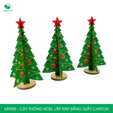  MFK05 - Cây thông Noel lắp ráp bằng carton - 14x14x25 cm 