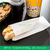  MFT1A - Túi bánh mì trắng - 24x10x4 cm 