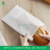  MFT1A - Túi bánh mì trắng - 24x10x4 cm 