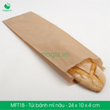  MFT1B - Túi bánh mì nâu - 24x10x4 cm 