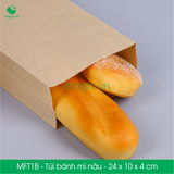  MFT1B - Túi bánh mì nâu - 24x10x4 cm 
