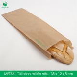  MFT5A - Túi bánh mì loại lớn - túi đựng thực phẩm - 35 x 12 x 5 cm 