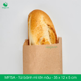  MFT5A - Túi bánh mì loại lớn - túi đựng thực phẩm - 35 x 12 x 5 cm 